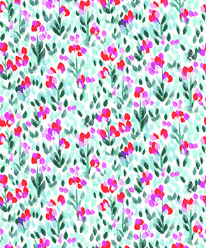 Motif peint main aquarelle couleur esprit floral et végétal enfant Verbaudet Unique en Serie Bureau de style