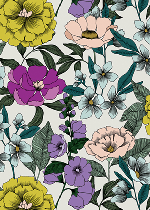 Design textile Motif Floral
